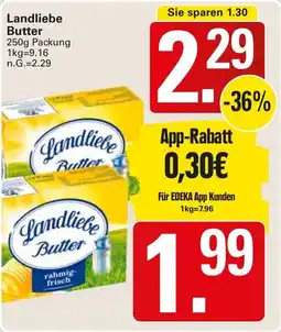 WEZ Landliebe Butter Angebot