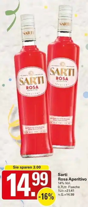 WEZ Sarti Rosa Aperitivo Angebot