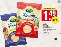 WEZ Arla Finello Reibekäse Angebot
