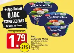 WEZ Zott Zottarella Minis Angebot