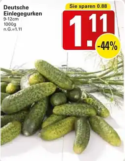 WEZ Deutsche Einlegegurken Angebot