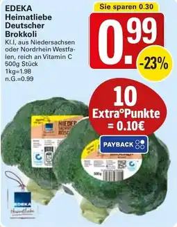 WEZ EDEKA Heimatliebe Deutscher Brokkoli Angebot
