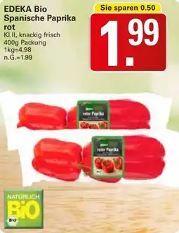 WEZ EDEKA Bio Spanische Paprika rot Angebot