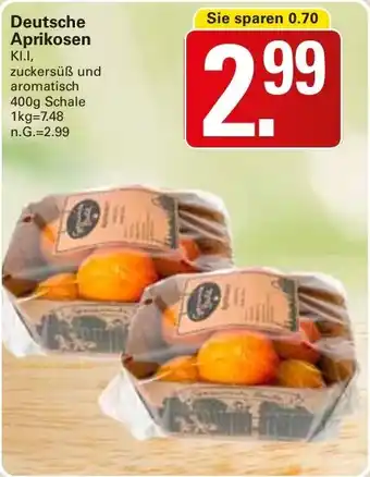 WEZ Deutsche Aprikosen Angebot
