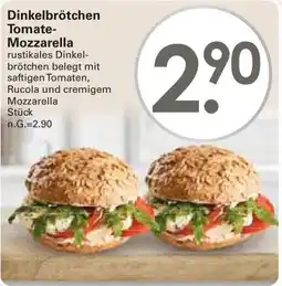 WEZ Dinkelbrötchen Tomate-Mozzarella Angebot