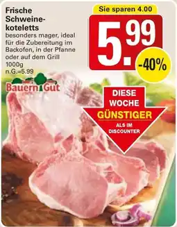 WEZ Frische Schweine-koteletts Angebot