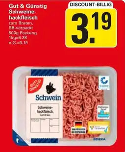 WEZ Gut & Günstig Schweinehackfleisch Angebot