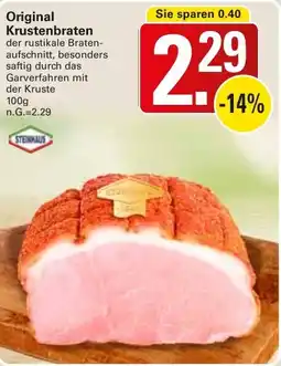 WEZ Original Krustenbraten Angebot