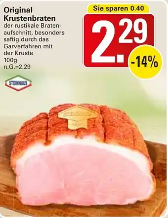 WEZ Original Krustenbraten Angebot
