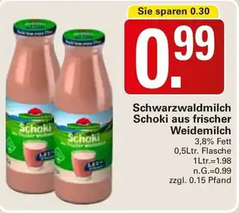 WEZ Schwarzwaldmilch Schoki aus frischer Weidemilch Angebot