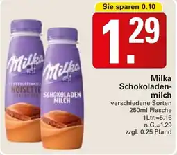 WEZ Milka Schokoladenmilch Angebot
