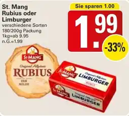 WEZ St. Mang Rubius oder Limburger Angebot