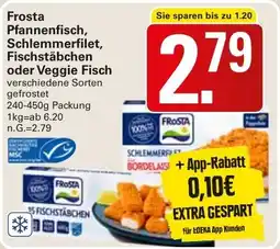 WEZ Frosta Pfannenfisch, Schlemmerfilet, Fischstäbchen oder Veggie Fisch Angebot