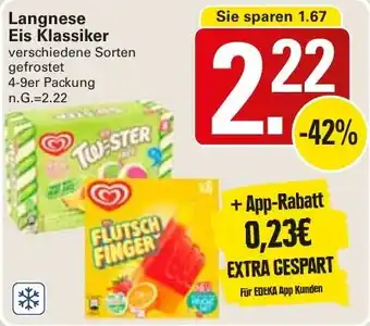 WEZ Langnese Eis Klassiker Angebot