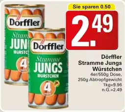 WEZ Dörffler Stramme Jungs Würstchen Angebot