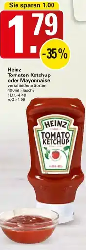 WEZ Heinz Tomaten Ketchup oder Mayonnaise Angebot