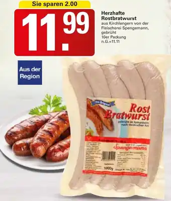 WEZ Herzhafte Rostbratwurst Angebot