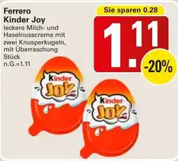 WEZ Ferrero Kinder Joy Angebot