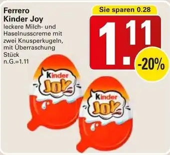 WEZ Ferrero Kinder Joy Angebot