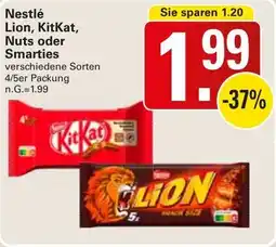 WEZ Nestlé Lion, KitKat, Nuts oder Smarties Angebot