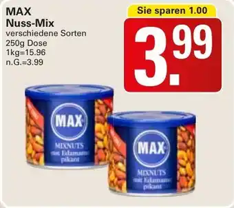 WEZ MAX Nuss-Mix Angebot