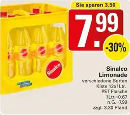 WEZ Sinalco Limonade Angebot