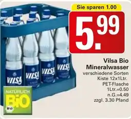 WEZ Vilsa Bio Mineralwasser Angebot