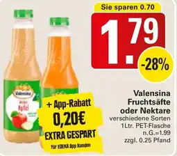 WEZ Valensina Fruchtsäfte oder Nektare Angebot