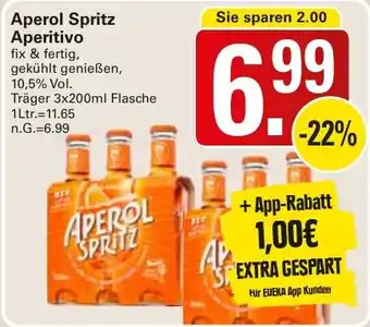 WEZ Aperol Spritz Aperitivo Angebot