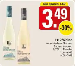WEZ 1112 Weine Angebot