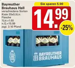 WEZ Bayreuther Brauhaus Hell Angebot