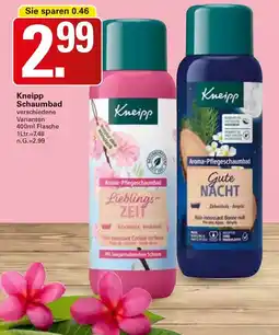 WEZ Kneipp Schaumbad Angebot