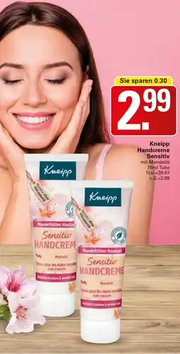 WEZ Kneipp Handcreme Sensitiv Angebot