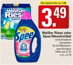 WEZ Weißer Riese oder Spee Waschmittel Angebot