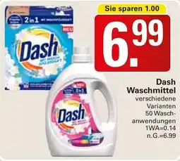 WEZ Dash Waschmittel Angebot