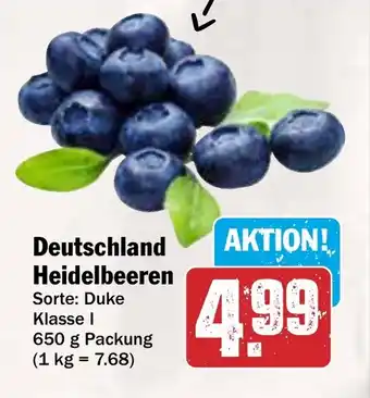AEZ Deutschland Heidelbeeren Angebot