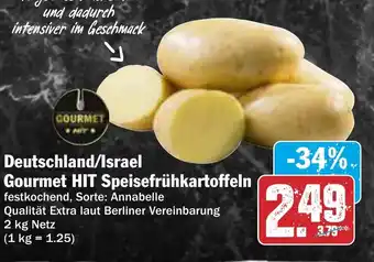 AEZ Deutschland/Israel Gourmet HIT Speisefrühkartoffeln Angebot