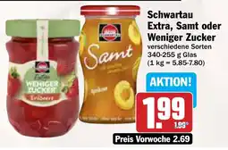 AEZ Schwartau Extra, Samt oder Weniger Zucker Angebot
