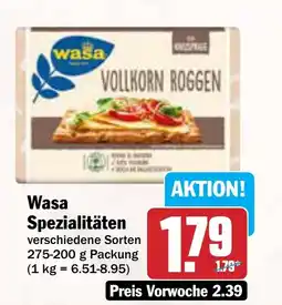 AEZ Wasa Spezialitäten Angebot
