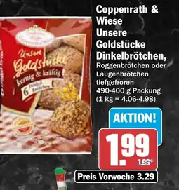 AEZ Coppenrath & Wiese Unsere Goldstücke Dinkelbrötchen Angebot