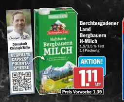 AEZ Berchtesgadener Land Bergbauern H-Milch Angebot