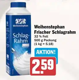 AEZ Weihenstephan Frischer Schlagrahm Angebot