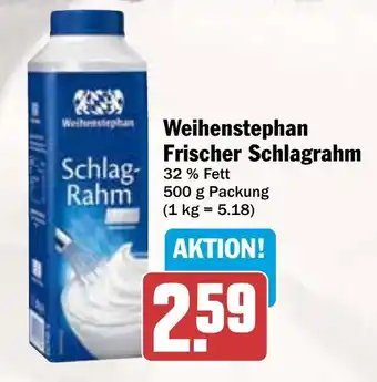 AEZ Weihenstephan Frischer Schlagrahm Angebot
