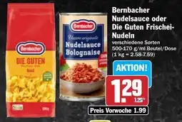 AEZ Bernbacher Nudelsauce oder Die Guten Frischei- Nudeln Angebot
