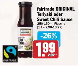 AEZ fairtrade ORIGINAL Teriyaki oder Sweet Chili Sauce Angebot