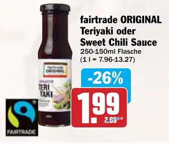 AEZ fairtrade ORIGINAL Teriyaki oder Sweet Chili Sauce Angebot