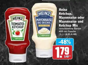 AEZ Heinz Ketchup, Mayonnaise oder Mayonnaise und Ketchup Mix Angebot