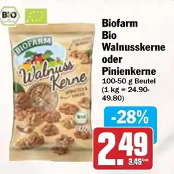 AEZ Biofarm Bio Walnusskerne oder Pinienkerne Angebot