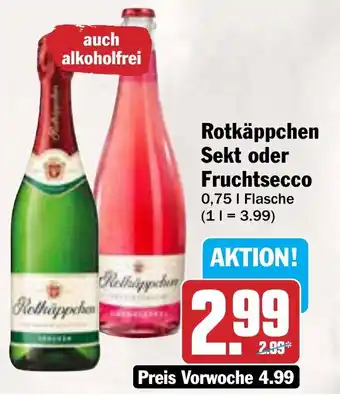 AEZ Rotkäppchen Sekt oder Fruchtsecco Angebot