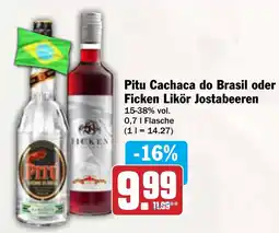 AEZ Pitu Cachaca do Brasil oder Ficken Likör Jostabeeren Angebot
